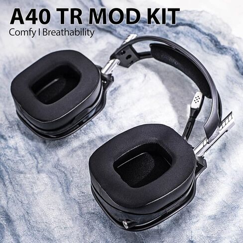 A40 TR Earpads - Cooling Gel Replacement Ear Cushions Compatible with Astro A40 tr Headset I A40 TR Mod Kit/A40 Accessories/Headband/Microphone Foam (Silky Cool Fabric) in Kuwait