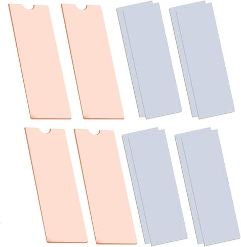 Easycargo Laptop M.2 Heatsink Kit, Copper m.2 Heat Sink + Thermal pad 1mm 0.5mm for Cooling Laptop M.2 2280 SSD (4-Pack) in Kuwait
