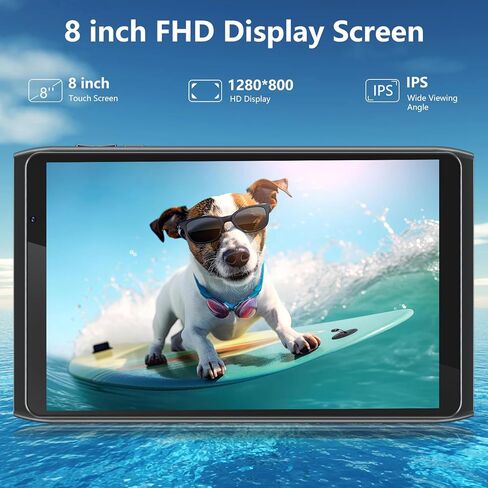 تابلت Bnegynng مقاس 8 بوصات Android 12، وذاكرة وصول عشوائي 2 جيجا بايت وذاكرة تخزين داخلية 32 جيجا بايت وسعة 512 جيجا بايت قابلة للتوسيع، WiFi6، معالج رباعي النواة، كاميرا مزدوجة، شاشة لمس IPS HD، كمبيوتر لوحي بعمر بطارية طويل in Kuwait