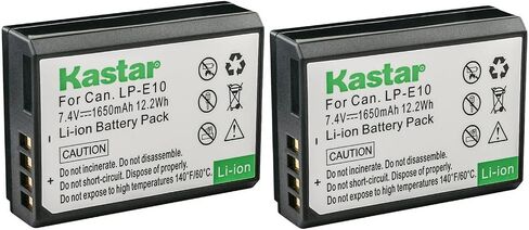 Kastar Battery (1-Pack) Replacement for Canon LP-E10, LC-E10 Work with Canon EOS Rebel T5, EOS Rebel T3, EOS Kiss X50, EOS Kiss X70, EOS 1200D, EOS 1100D DSLR Cameras in Saudi Arabia