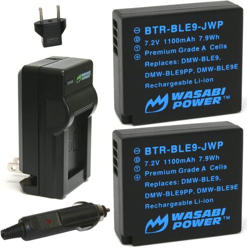 بطارية طاقة واسابي (عبوتان) وشاحن لايكا BP-DC15 ولايكا دي لوكس (النوع 109) in Saudi Arabia