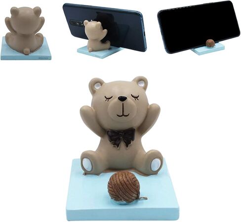 Cute Cat Phone Holder Desk Ornament Kawaii Phone Stand Universal Desk Phone Stand for All Mobile Smartphones Tablets in Saudi Arabia