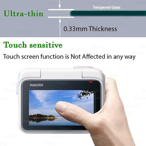 iDaPro Screen Protector+ Lens Protector for Insta360 GO 3, 9H Glass in Kuwait