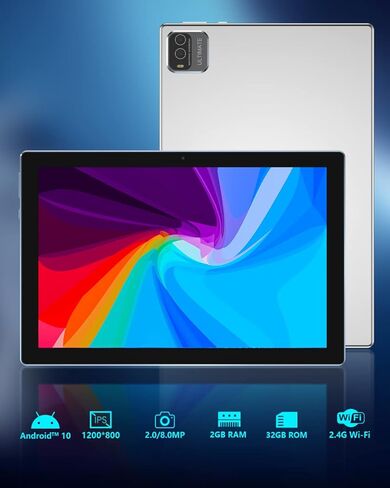 Tablet Android 10 inch Tablet PC 2GB+32GB 6000mAh Battery Quad Core HD Touch Screen Tablets Computer, WiFi BT Google Play. in Kuwait