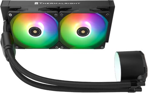 Thermalright Frozen Notte 240 Black ARGB Water Cooling CPU Cooler, 240 Black CPU Cooler Specifications, Double PWM Fans, S-FDB V2 Bearings, Suitable for AMD/AM4 AM5,Intel LGA 1700/1150/1151/1200/2011 in Saudi Arabia
