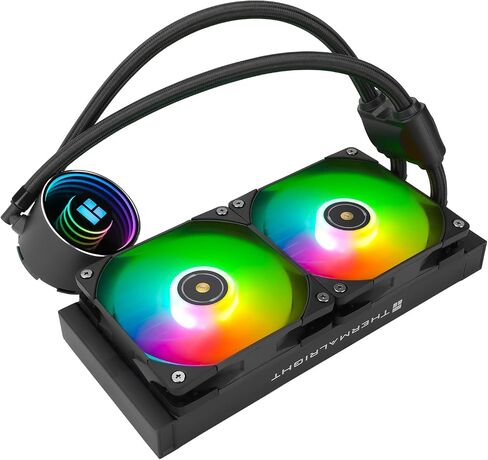 Thermalright Frozen Notte 240 Black ARGB Water Cooling CPU Cooler, 240 Black CPU Cooler Specifications, Double PWM Fans, S-FDB V2 Bearings, Suitable for AMD/AM4 AM5,Intel LGA 1700/1150/1151/1200/2011 in Saudi Arabia