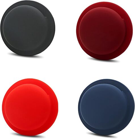 Compatible Silicone Apple Airtag 4 Pack Apple Airtag for Kids Dog Apple Airtag for Dogs Apple Airtag Dog Tag Airtag Dog Collar Airtag Holder for Kids Air Tag Holder[Black,White,Blue,Green] in Kuwait