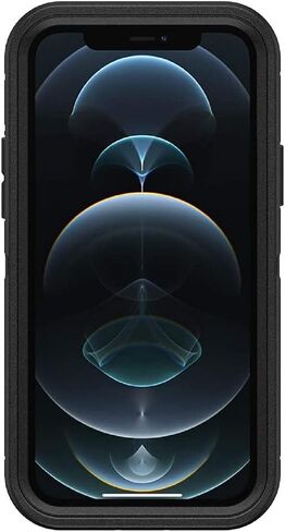OtterBox Defender Series Screenless Edition Case for iPhone 12 & iPhone 12 Pro (Only) - Holster Clip Included - Non-Retail Packaging - Black in Saudi Arabia