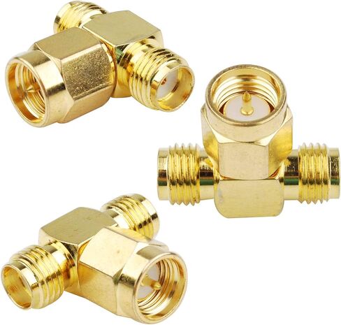 SUPERBAT SMA Adapter 90 Degree,5pcs SMA Male to Female Right Angle Coax Adapter for Radio RTL-SDR FPV Antenna Transmitter LTE Router etc. in Saudi Arabia