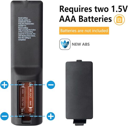 maqsai Universal Remote with Backlight Button Compatible with Samsung/LG/Sony/Sharp/Vizio/Philips/TCL/Hisense/Haier/Sanyo/JVC/Insignia/Toshiba/Hitachi/Magnavox/Panasonic Smart TV Remote in Kuwait