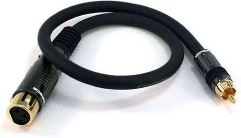 Monoprice 104784 كابل 3' Premier Series XLR أنثى إلى RCA ذكر 16AWG in Saudi Arabia