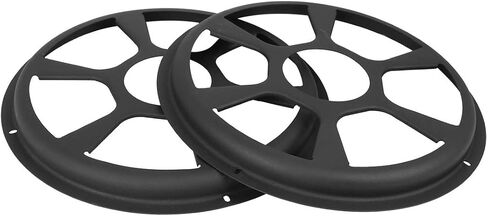 X AUTOHAUX Universal 10 Inch Black Car Audio Speaker Hollow Mesh Subwoofer Grill Cover Protector 2 Pcs in Saudi Arabia