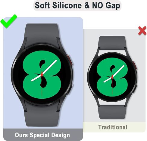 Silicone Sport Band for Samsung Galaxy Watch 7/6/5/4/FE 40mm 44mm Classic in Kuwait