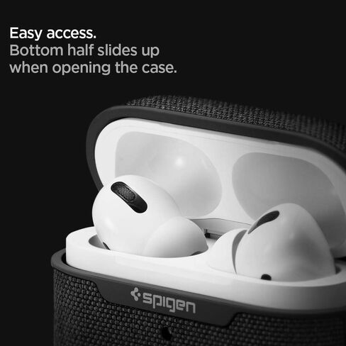 Spigen Urban Fit مصمم لغطاء Airpods Pro مع سلسلة مفاتيح، غطاء قماشي لـ Airpods Pro - ذهبي وردي in Saudi Arabia