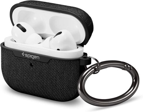Spigen Urban Fit مصمم لغطاء Airpods Pro مع سلسلة مفاتيح، غطاء قماشي لـ Airpods Pro - ذهبي وردي in Saudi Arabia