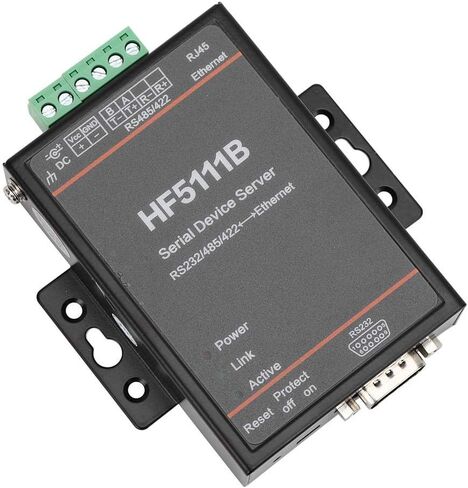 Marhynchus خادم الشبكة التسلسلية HF-5111B الخادم التسلسلي 3 في 1 RJ45 RS232/RS485/RS422 إلى إيثرنت الخادم التسلسلي DTU مع الكابل التسلسلي وكابل الشبكة in Saudi Arabia