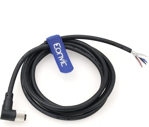 Eonvic Industrial M12 4 Pin ذكر مستقيم الطيران موصل كابل الاستشعار الكهربائي in Kuwait