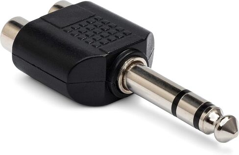 HOSA GPR-484 Dual RCA to 1/4" TRS Adaptor (Pack of 2) in Saudi Arabia
