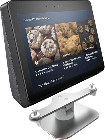 حامل دوار لـ Echo Show الثاني قابل للتعديل من الألومنيوم من أجل Amazon Echo Show كاميرا تغيير زاوية دوران أفقي 360 درجة طول (تناسب فقط عرض Echo Show 2nd ) باللون الأبيض ES207-02 in Kuwait