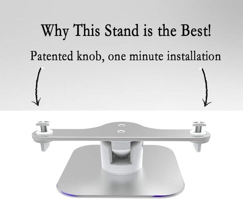 حامل دوار لـ Echo Show الثاني قابل للتعديل من الألومنيوم من أجل Amazon Echo Show كاميرا تغيير زاوية دوران أفقي 360 درجة طول (تناسب فقط عرض Echo Show 2nd ) باللون الأبيض ES207-02 in Kuwait