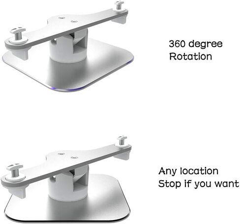 حامل دوار لـ Echo Show الثاني قابل للتعديل من الألومنيوم من أجل Amazon Echo Show كاميرا تغيير زاوية دوران أفقي 360 درجة طول (تناسب فقط عرض Echo Show 2nd ) باللون الأبيض ES207-02 in Kuwait