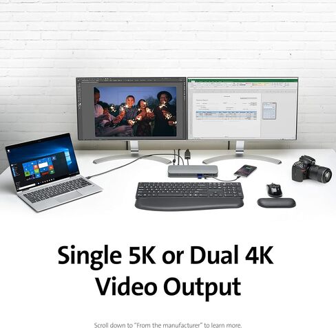 كينسينغتون SD5350T ثندربولت 3 قاعدة شحن مع قارئ بطاقة اس دي (K38626NA) in Kuwait