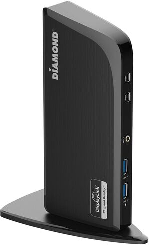 محطة إرساء Diamond Multimedia DS3900PD Diamond Multimedia Triple Display 4K Universal Type-C مع توصيل الطاقة (65 وات) لأجهزة الكمبيوتر المحمولة Mac وWindows المجهزة من النوع C/Thunderbolt 3 in Kuwait