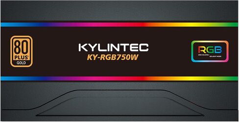 80+ Gold Power Supply 750w، ATX PSU 750W إدارة الكابلات المعيارية بالكامل مع 25 وضعًا ARGB Silent Fan - ضمان 5 سنوات in Kuwait