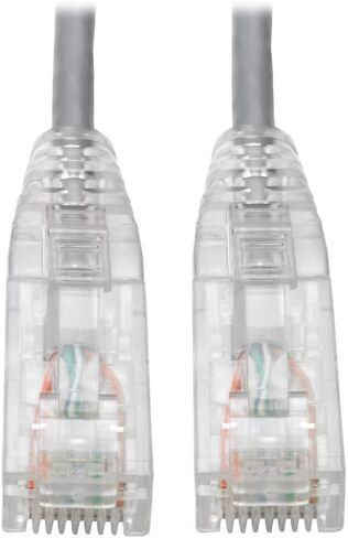 Tripp Lite Cat6 Gigabit Patch Cable Snagless RJ45 Molded Slim Gray 6in(N201-S6N-GY) in Saudi Arabia