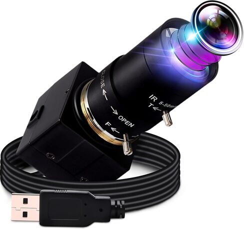 كاميرا USB 1080P مع تكبير 2.8-12 مم كاميرا ويب بتركيز متغير وكاميرا كمبيوتر عالية السرعة صغيرة UVC USB2.0 USB مع كاميرا للكمبيوتر الصناعي وكاميرا فيديو مقربة 100 إطار في الثانية 60 إطارًا في الثانية وكاميرا ويب بعدسة متغيرة البعد in Kuwait