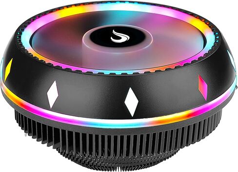 تبريد علبة الكمبيوتر - مبرد الهواء G200 Rainbow LED - وضع الارتفاع - متوافق مع مقبس Intel وAMD وRGB in Kuwait