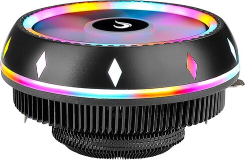 تبريد علبة الكمبيوتر - مبرد الهواء G200 Rainbow LED - وضع الارتفاع - متوافق مع مقبس Intel وAMD وRGB in Kuwait