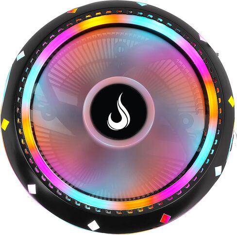 تبريد علبة الكمبيوتر - مبرد الهواء G200 Rainbow LED - وضع الارتفاع - متوافق مع مقبس Intel وAMD وRGB in Kuwait