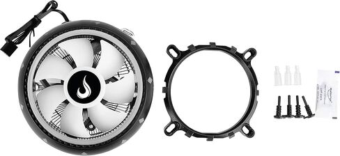 تبريد علبة الكمبيوتر - مبرد الهواء G200 Rainbow LED - وضع الارتفاع - متوافق مع مقبس Intel وAMD وRGB in Kuwait