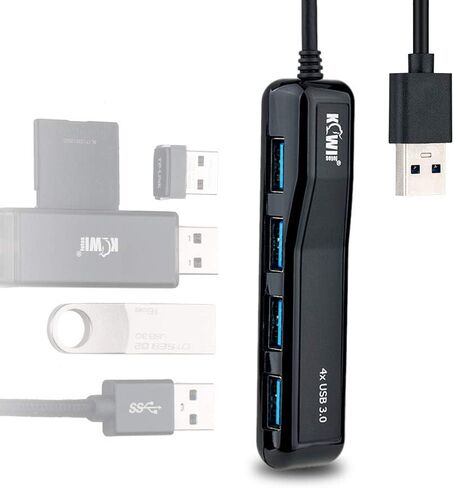 موزع موزع USB 3.0 بـ 4 منافذ، ومحول USB متعدد المنافذ ممتد (الشحن غير مدعوم)، ومركز بيانات USB صغير الحجم (5 جيجابت في الثانية) لأجهزة MacBook وMac Pro/mini وiMac وSurface Pro وXPS والكمبيوتر الشخصي ومحرك فلاش USB ومحرك الأقراص الصلبة المحمول والمزيد in Kuwait