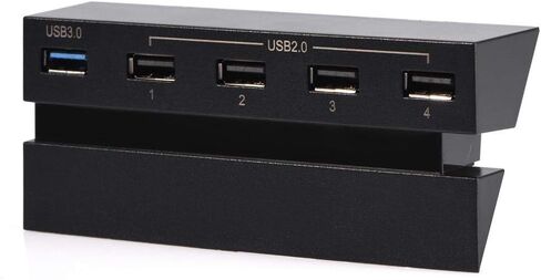125 5 منافذ USB Hub لـ PS4، USB 3.0 2.0 عالية السرعة توسيع محور شاحن وحدة تحكم الفاصل المتوسع المصممة خصيصًا لوحدة تحكم ألعاب PS4 in Kuwait