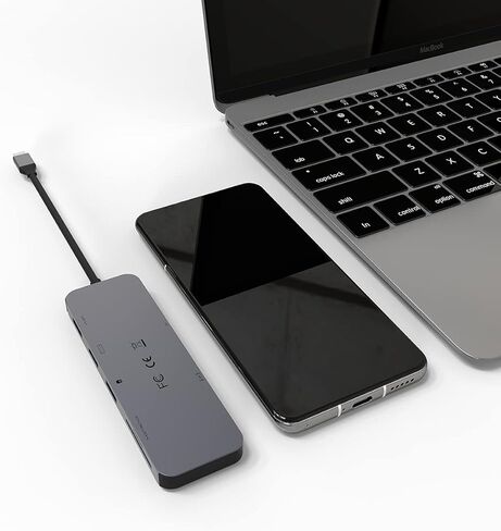 موزع USB C 4K HDMI محول شاشة 7 في 1 محول متعدد المنافذ مع HDMI 4K PD 87W مع قارئ بطاقات SD/TF متوافق مع ماك بوك ثاندربولت 3 والمزيد من اجهزة ويندوز USB C in Kuwait