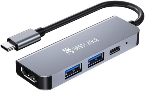 موصل USB C، أفضل كابل 4 في 1 USB C محوّل USB C إلى HDMI 4K ، توصيل طاقة 100W ، USB 3.0 ، USB 2.0 ، متوافق مع MacBook Pro 2016-2020 / Air 2018-2020...المزيد in Saudi Arabia