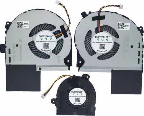 QUETTERLEE Replacement New Laptop CPU+GPU+Small Cooling Fan for ASUS ROG Strix GL703GS GL703GM GL703 S7B GL703GS-DS74 GL703GM-DS74 GL703GM-NS73 Series FK0A + FK08 + FK09 DC12V Fan in Saudi Arabia