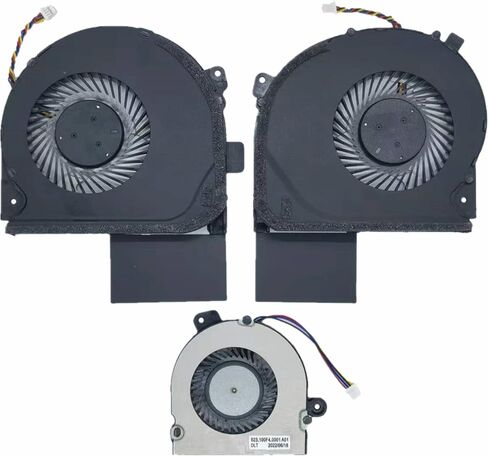 QUETTERLEE Replacement New Laptop CPU+GPU+Small Cooling Fan for ASUS ROG Strix GL703GS GL703GM GL703 S7B GL703GS-DS74 GL703GM-DS74 GL703GM-NS73 Series FK0A + FK08 + FK09 DC12V Fan in Saudi Arabia
