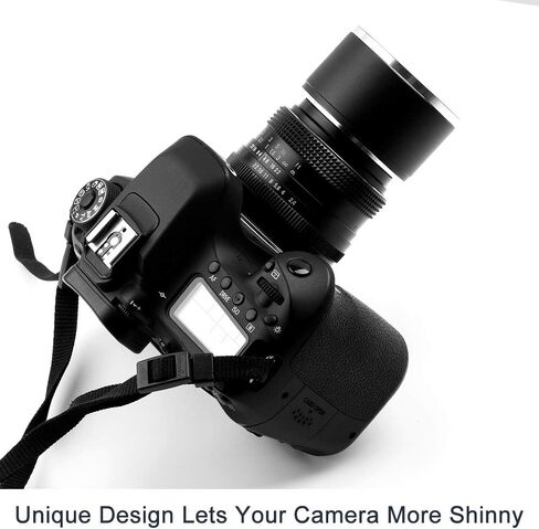 49 مم تيل ميتال غطاء عدسة شمسية مع غطاء عدسة مركزي لنيكون سوني بنتاكس أولمبس فوجي سورمانج لايكا عدسات خيط قياسية + قطعة قماش للتنظيف in Kuwait