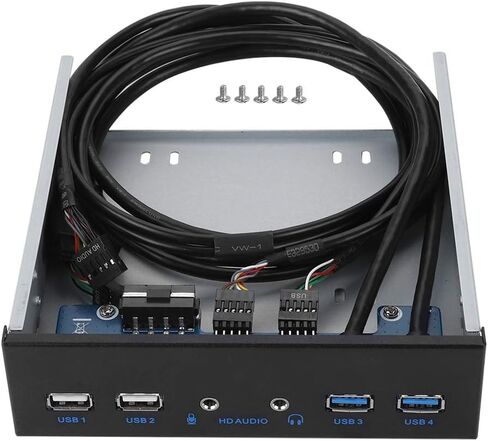 موزع لوحة امامية USB، 2 منفذ USB3.0 + USB2.0 19 دبوس اتش دي اوديو، 6 منافذ تدعم USB3.0، USB 2.0، ميكروفون، سماعة راس، للكمبيوتر in Kuwait