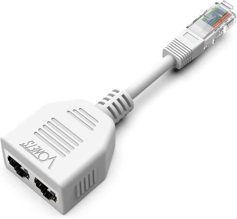 VONETS RJ45 Ethernet Splitter/LAN WAN Network Port Extender Cable Adapter, WiFi RJ45 1 Male to 2 Female Port Cat 5 Exclusive Only Use for VONETS WiFi Bridge/Router VAP11S, VAP11S-5G in Kuwait