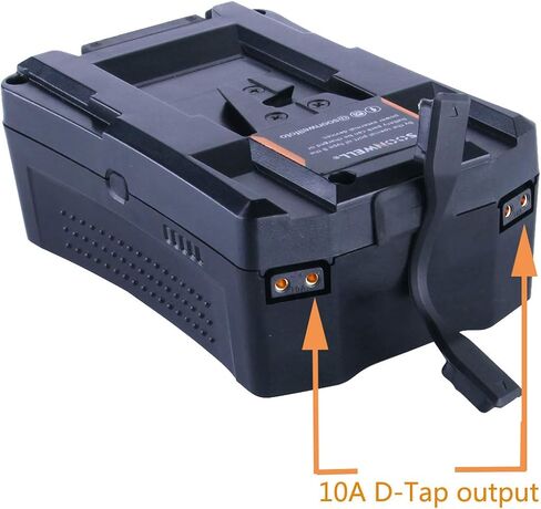 بطارية SOONWELL V Mount V Lock 98Wh 14.8V 6600mAh بطارية ليثيوم أيون قابلة لإعادة الشحن لكاميرات فيديو البث، متوافقة مع Sony وArri وAmira وكاميرات السينما الرقمية وكاميرات الفيديو الأخرى in Saudi Arabia