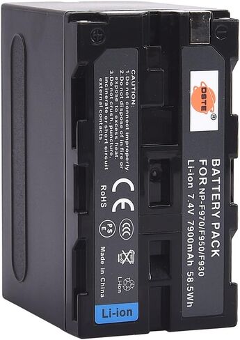 DSTE Replacement for NP-F970 Li-ion Battery Compatible Sony DCM-M1 MVC-CD1000 HDR-FX1 DCR-VX2100E DSR-PD190P NEX-FS700RH HXR-NX3 Camera as NP-F930 NP-F950 NP-F960 in Saudi Arabia