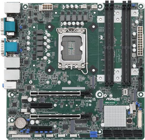 Asrock Industrial IMB-X1313 Micro ATX اللوحة الأم Intel W480E LAG1200 ثنائي القناة DDR4 2933/2666 / 2400 ميجاهرتز in Kuwait