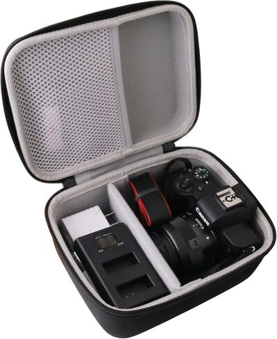 JINMEI Hard EVA Carrying Case Compatible with for Canon EOS Rebel T8i EF-S/Rebel T7 DSLR Camera/EOS M50 Mark II 18-55mm is STM Lens Kit Camera case in Saudi Arabia