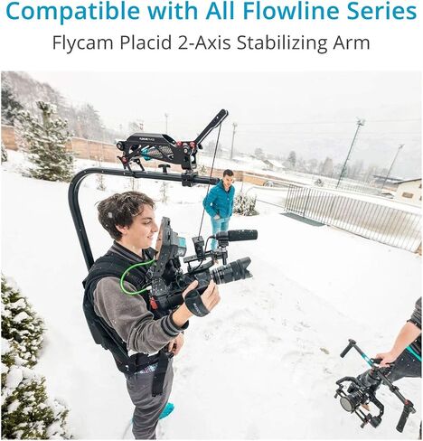 ذراع زنبركية ثابتة ذات محورين من FLYCAM Flowline لخط تدفق Flycam وكاميرات ذات محورين، الحمولة: 5-20 كجم/11-44 رطل | يقدم لقطات مستقرة وأكثر سلاسة | لكاميرا الفيديو HDV DSLR (FLCM-FLN-PLA) in Saudi Arabia