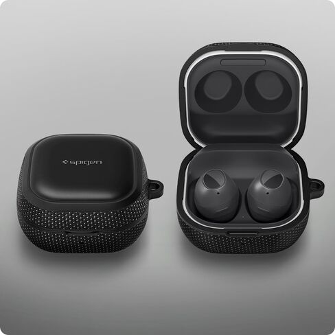 Spigen Classic Fit مصمم لسماعات Galaxy Buds FE (2023) / Buds2 Pro (2022) / Buds 2 (2021) / Buds Pro (2021) / Buds Live (2020) غطاء حماية مقاوم للصدمات - أسود in Kuwait