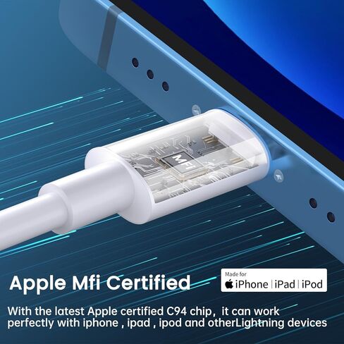 شاحن iPhone شحن سريع - معتمد من MFi - 2 حزمة 20 وات PD USB C شاحن حائط كابل 6FT محول شحن سريع متوافق مع iPhone 14Pro/13 Pro/12/12 Pro Max/11 Pro Max/XS Max/XS/XR/X/8 in Kuwait